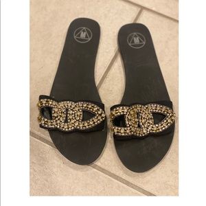 Black Missguided Sandals